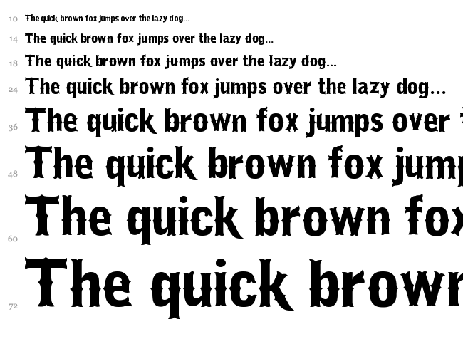 IFC Los Banditos font waterfall